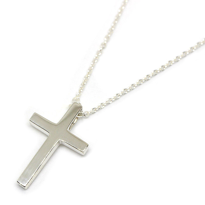 楽天市場】シルバー925 シンプル クロス ペンダント 約16mm×10.5mm