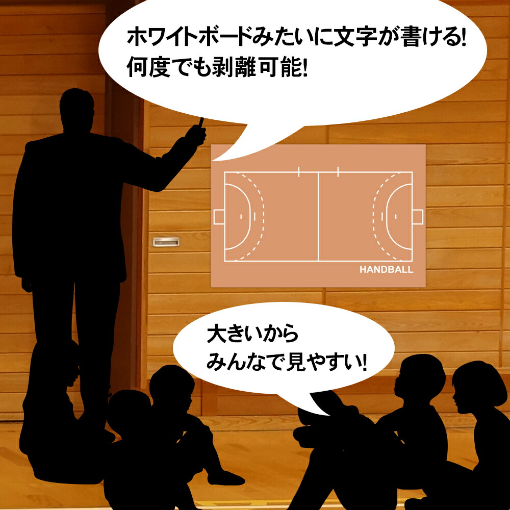 楽天市場 特大作戦ボードウォールステッカー ハンドボール 受注生産 533 800mm 作戦盤 プレゼント ギフト お礼 謝恩会 コーチ 先生 顧問 監督 誕生日 ありがとう 卒業記念品 卒団記念品 退職 引退 部活 卒部 卒業 祝い お祝い 記念 記念品 グッズ 用品 プロモショップ