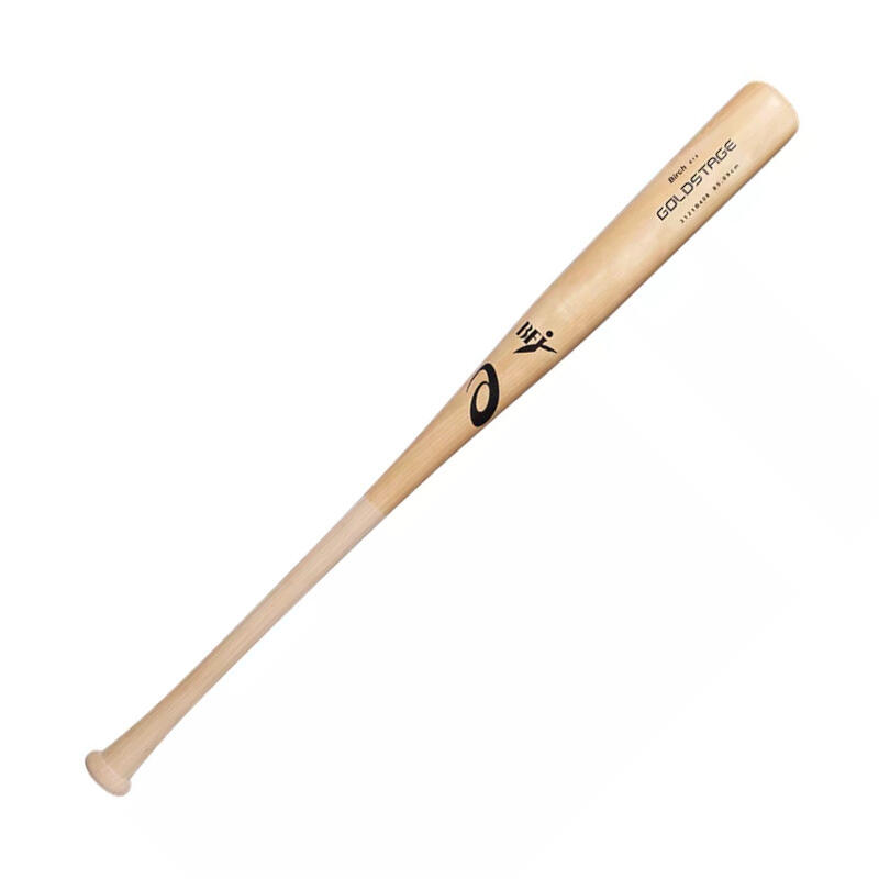 アシックス硬式木製バット 84cm 2024モデル】アシックス 硬式 木製バット バーチ製 ゴールド
