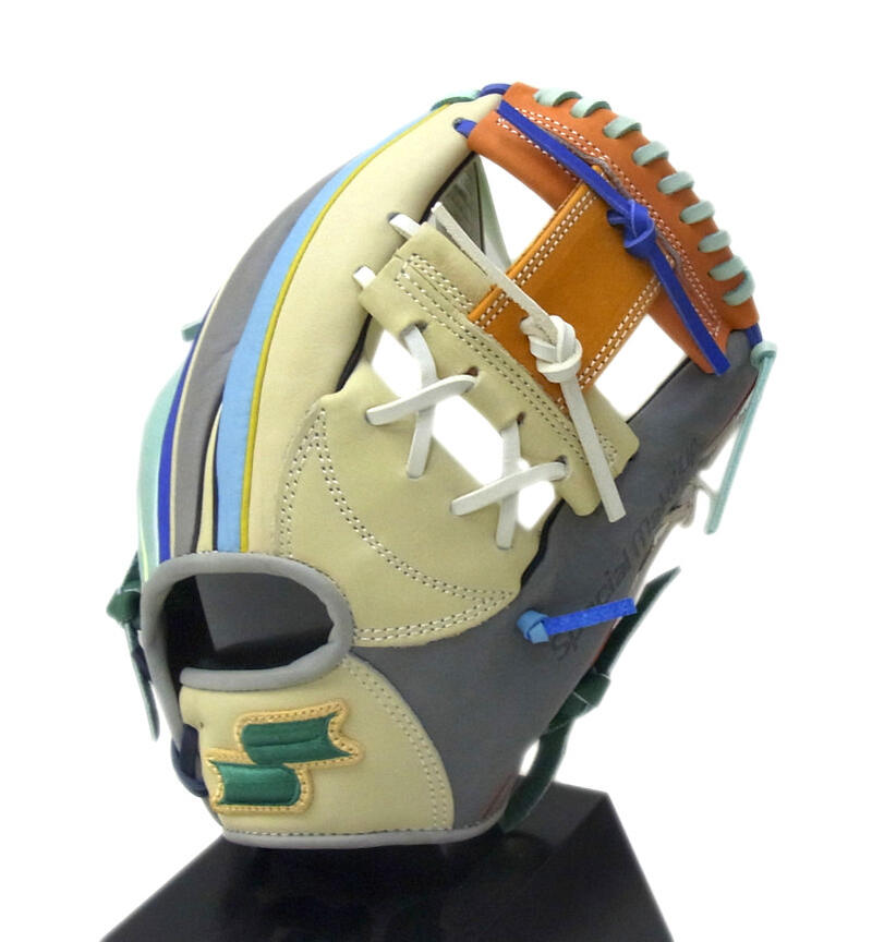 【限定商品】SSK(エスエスケイ) 一般軟式グラブ カラフルシリーズ ランダムカラー 内野手用(345型) 右投げ用 SMRC123|ナカスポ支店