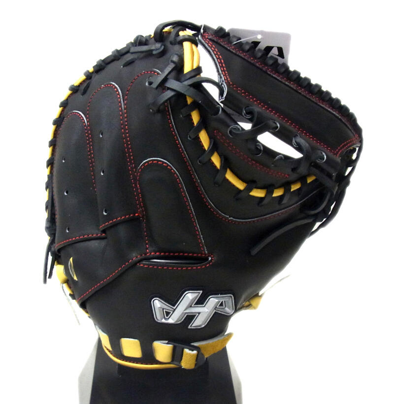セーブ商売物 Hatakeyama ハタケ眼目 往々軟式キャッチャーミット 捕手目あて 右投げ用 M62型枠 シェラームーブ F 墨ぞめ ゴールド Pro M62 Collabforge Com