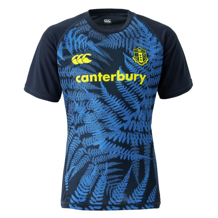 canterbury カンタベリー トレーニングティ セミフィット トレーニングTシャツ 29 ネイビー RG32155 ラグビー ラグビーウェアー  現品