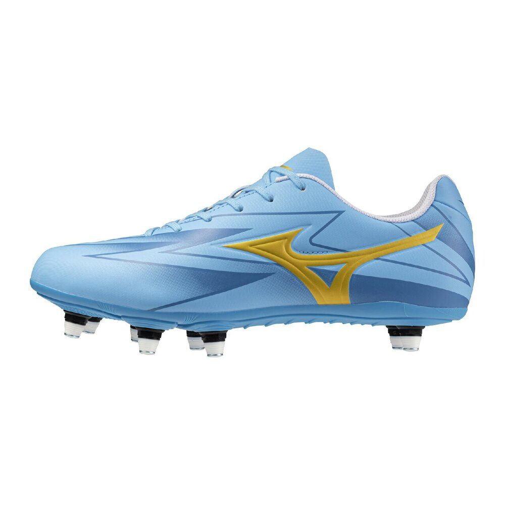 mizuno(ミズノ) ラグビースパイク ワイタンギ CLUB (25)ユニティスカイブルー×ゴールド R1GA261025|ナカスポ支店