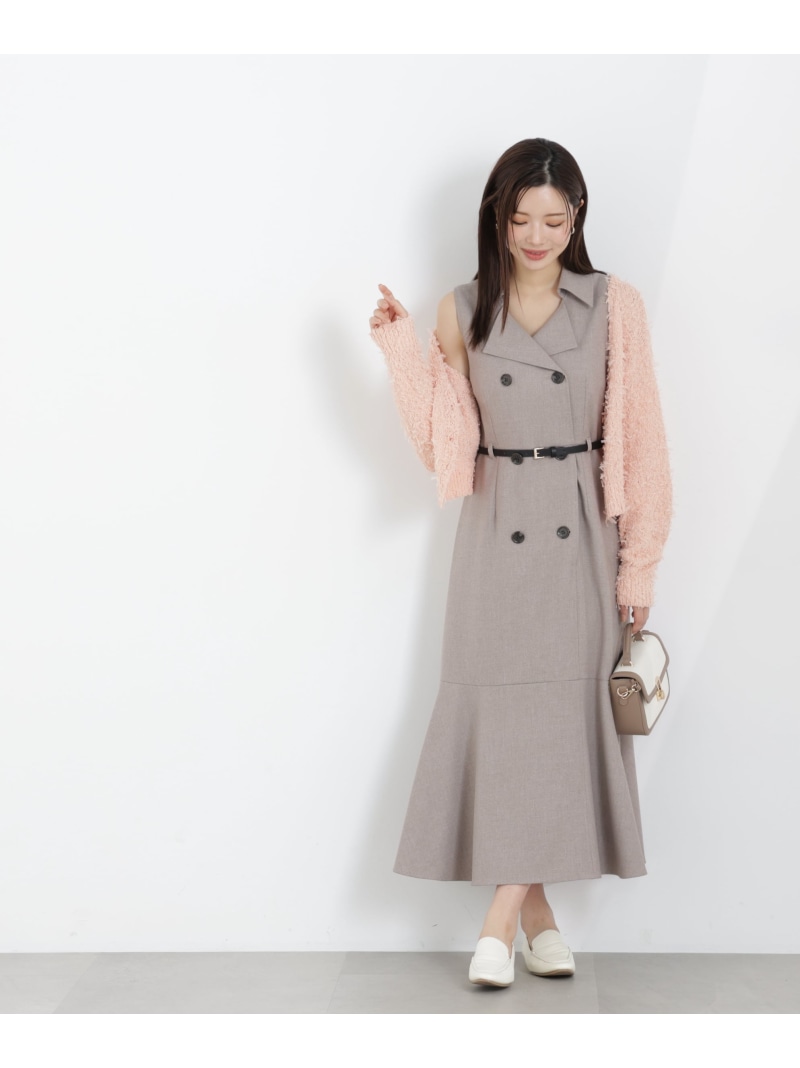 トレンチジャンスカワンピース 26SS PROPORTION BODY DRESSING プロポーションボディドレッシング ワンピース・ドレス ワンピース ブルー ベージュ グレー【送料無料】[ Fashion]