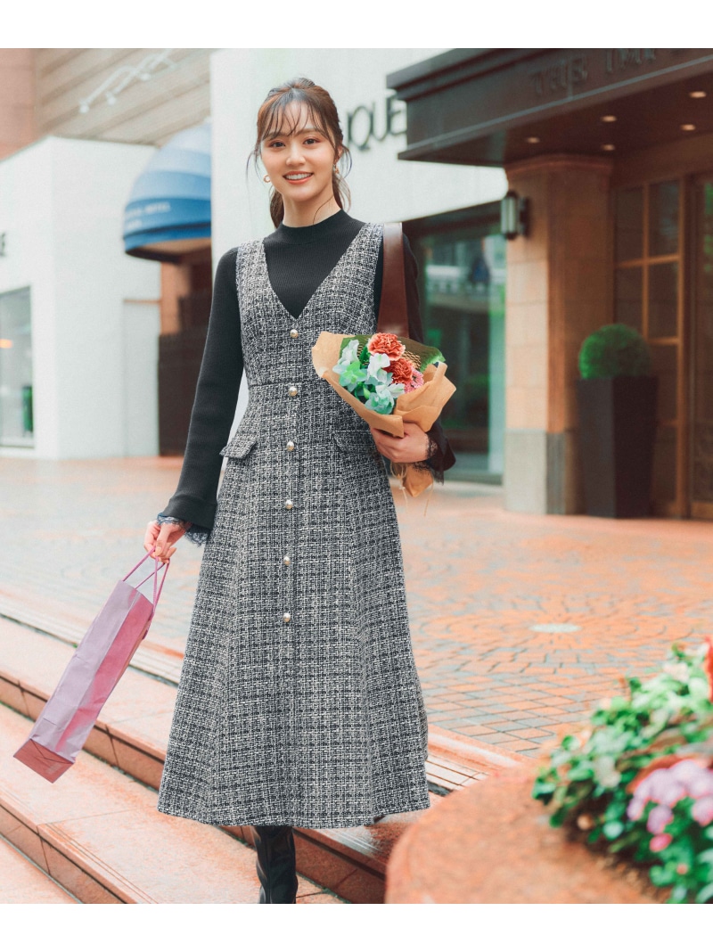 楽天市場】フロント釦ツイードワンピース 25AW PROPORTION BODY
