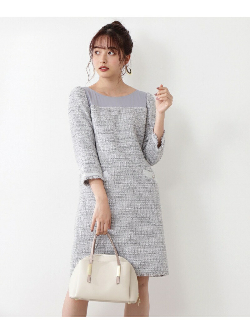 楽天市場 Sale 50 Off スプリングツイードサックワンピース Proportion Body Dressing プロポーションボディドレッシング ワンピース ワンピースその他 ブルー ピンク Rba E 送料無料 Rakuten Fashion Proportion Body Dressing