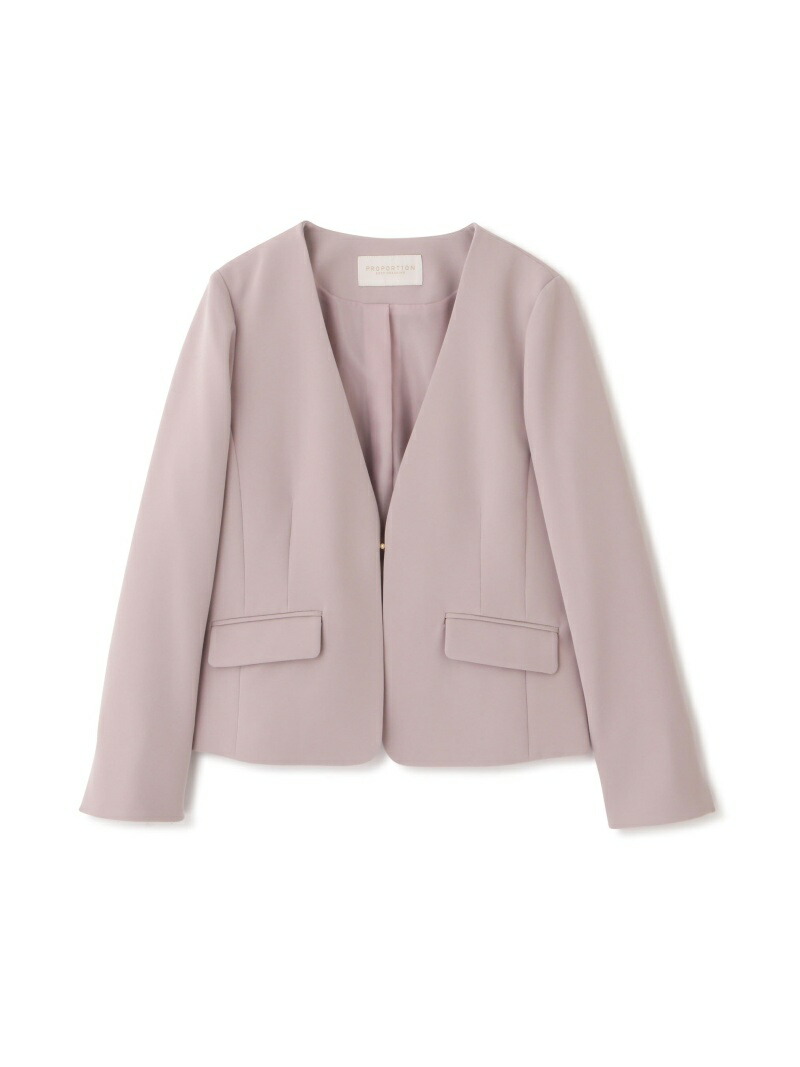 ノーカラージャケット Proportion Dressing Body プロポーションボディドレッシング