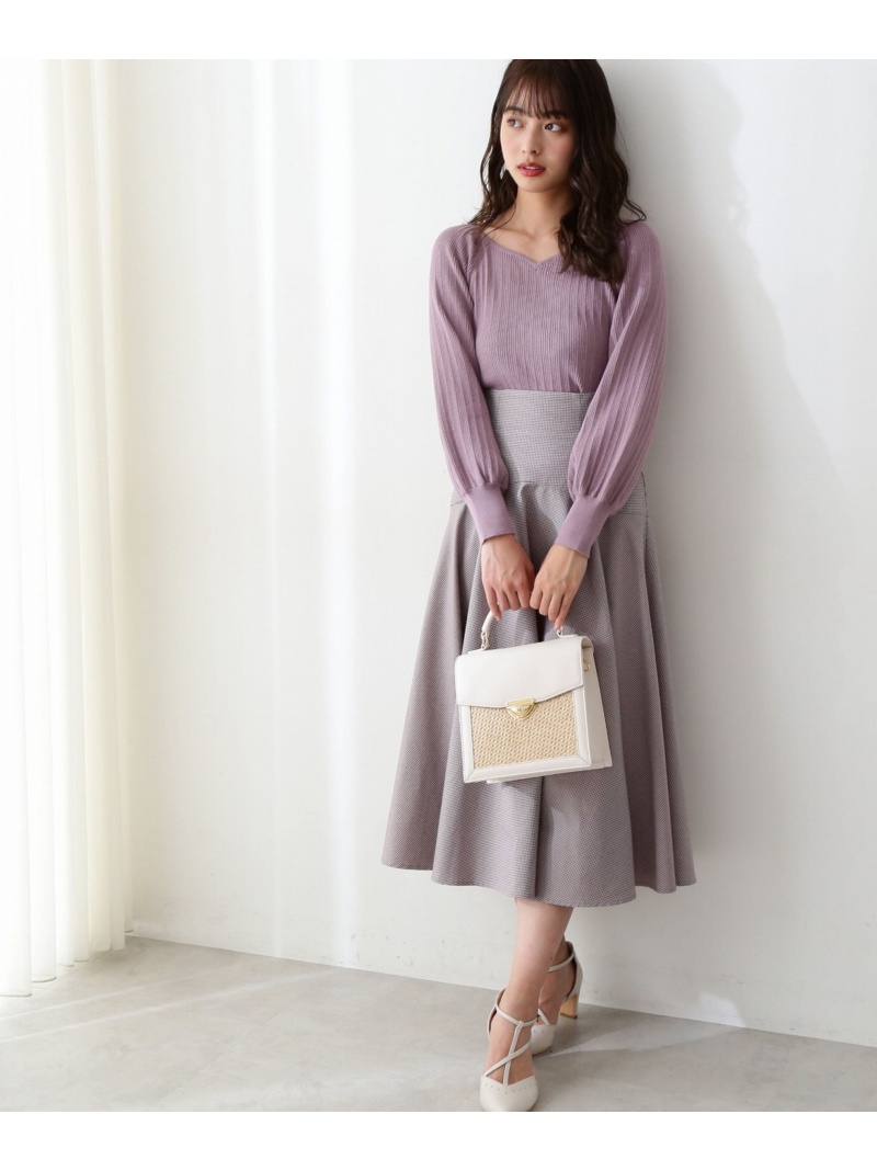 ヨーク切り替えチェックフレアスカート Proportion Dressing プロポーションボディドレッシング Body