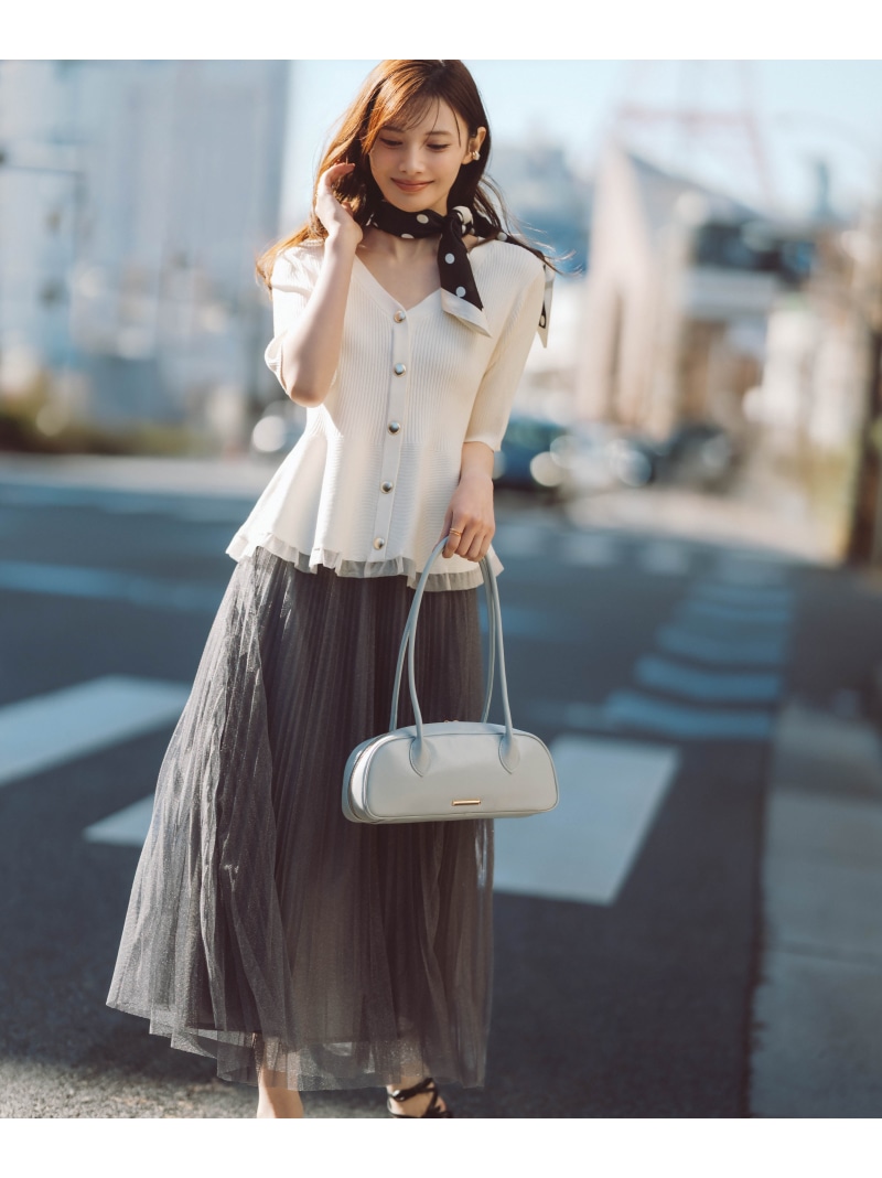 《EDIT COLOGNE》ラメプリーツスカート26SS PROPORTION BODY DRESSING プロポーションボディドレッシング スカート その他のスカート グレー ホワイト ピンク【送料無料】[ Fashion]｜PROPORTION BODY DRESSING