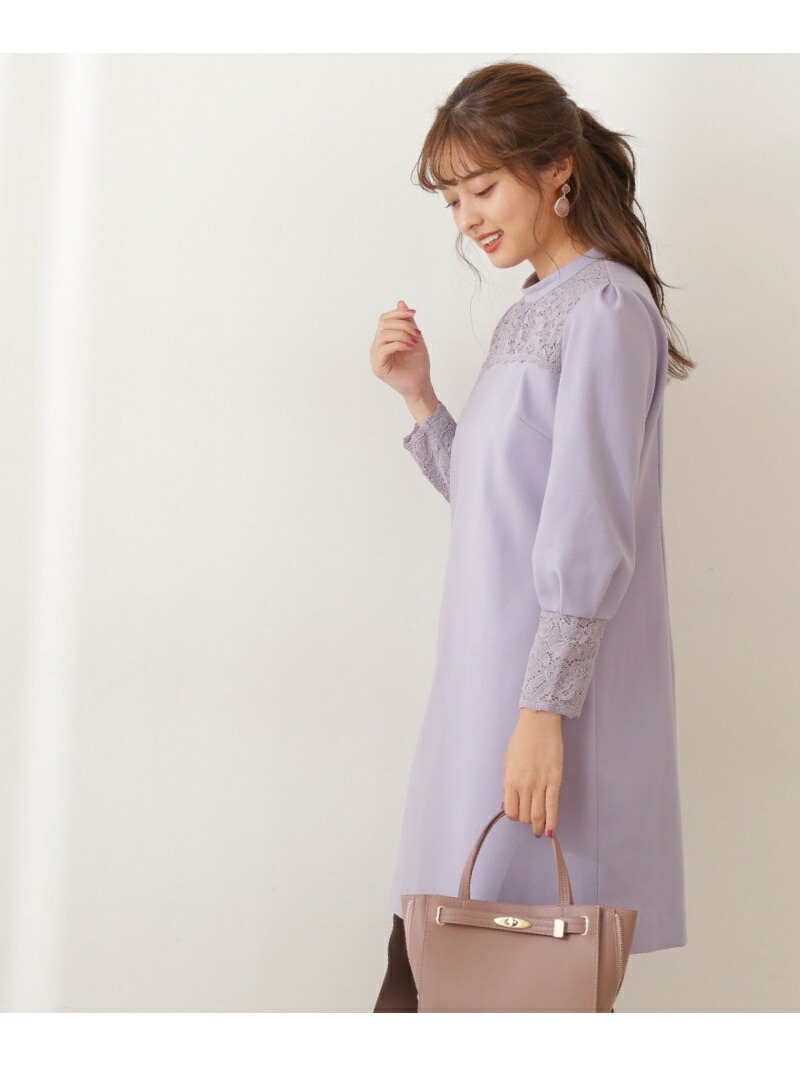 楽天市場 Sale 60 Off デコルテレースサックワンピース Proportion Body Dressing プロポーションボディドレッシング ワンピース ワンピースその他 パープル ベージュ ネイビー Rba E 送料無料 Rakuten Fashion Proportion Body Dressing