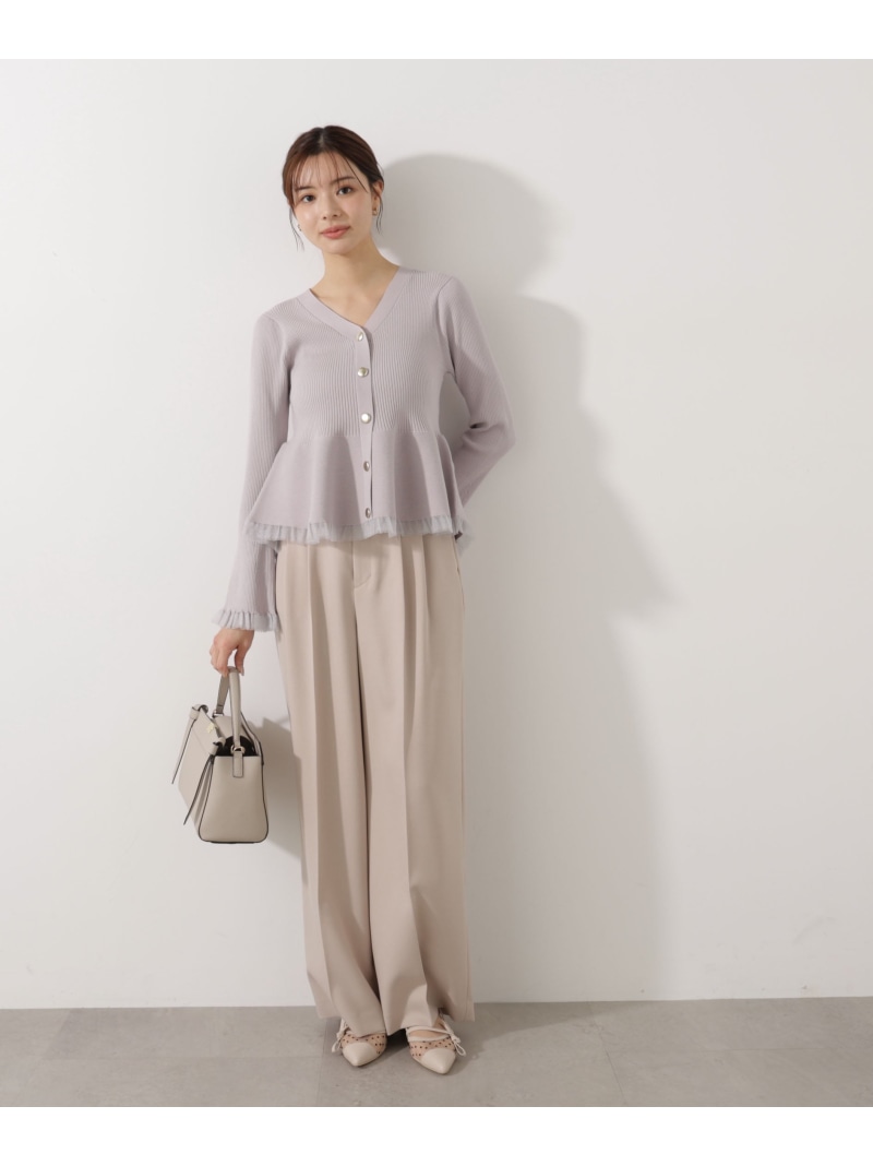 2タックワイドパンツ 26SS PROPORTION BODY DRESSING プロポーションボディドレッシング パンツ その他のパンツ ベージュ ホワイト グレー【送料無料】[ Fashion]