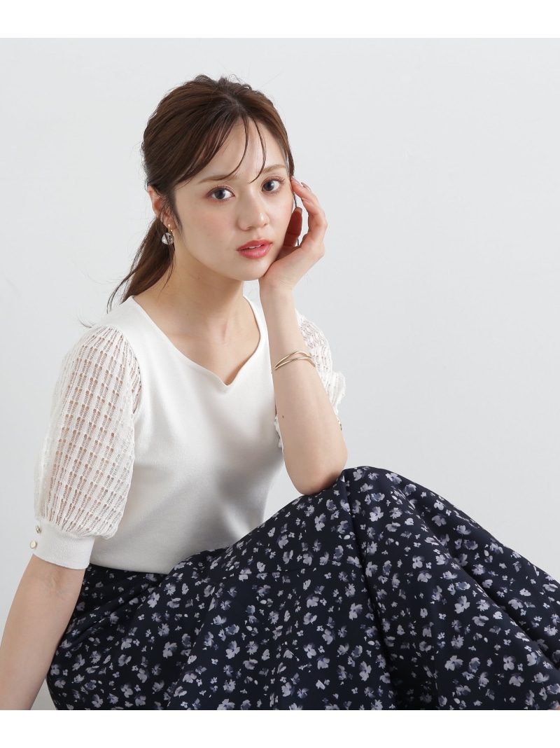 楽天市場】【SALE／50%OFF】ラメ入り透かし編みニット