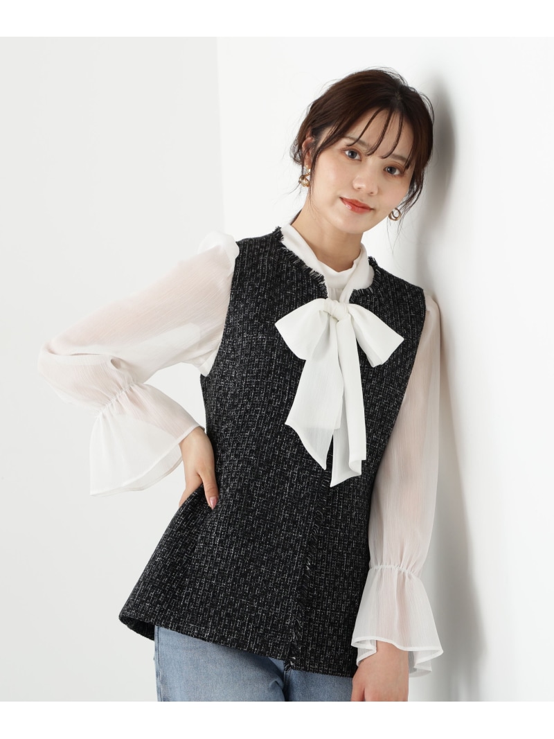 プロポーションボディドレッシング ラメツイードジレ プロポーションボディドレッシング PROPORTION BODY DRESSING