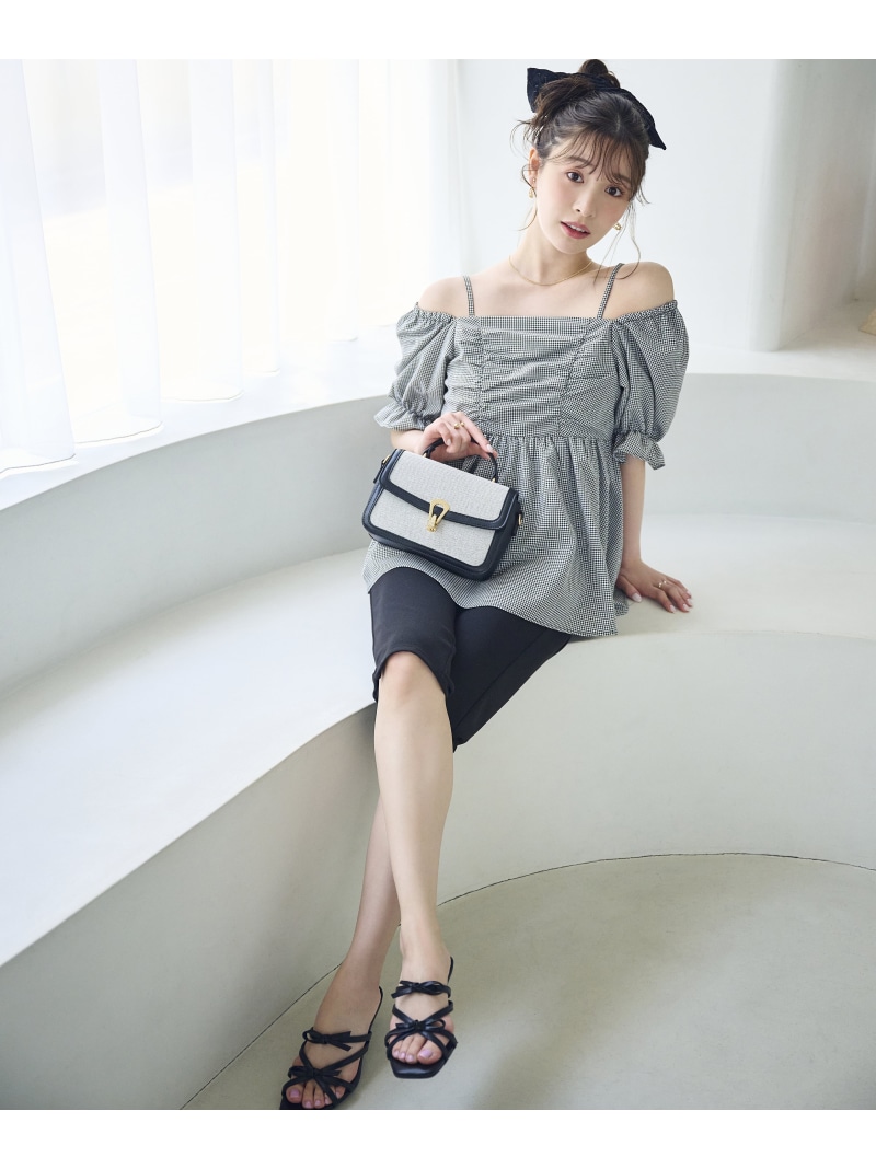 ＜a/mie＞カプリパンツ PROPORTION BODY DRESSING プロポーションボディドレッシング パンツ その他のパンツ ブラック【先行予約】*【送料無料】[ Fashion]