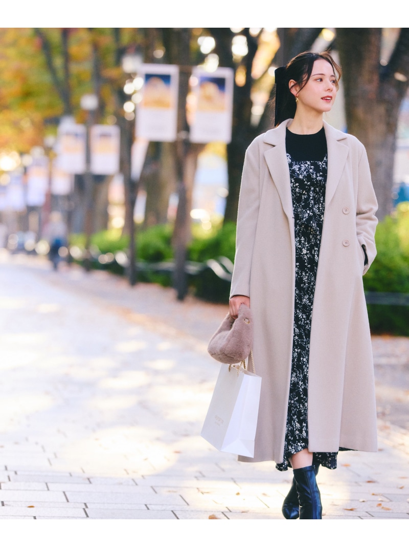 楽天市場】【SALE／50%OFF】金ボタン付きツイードミドルジャケット