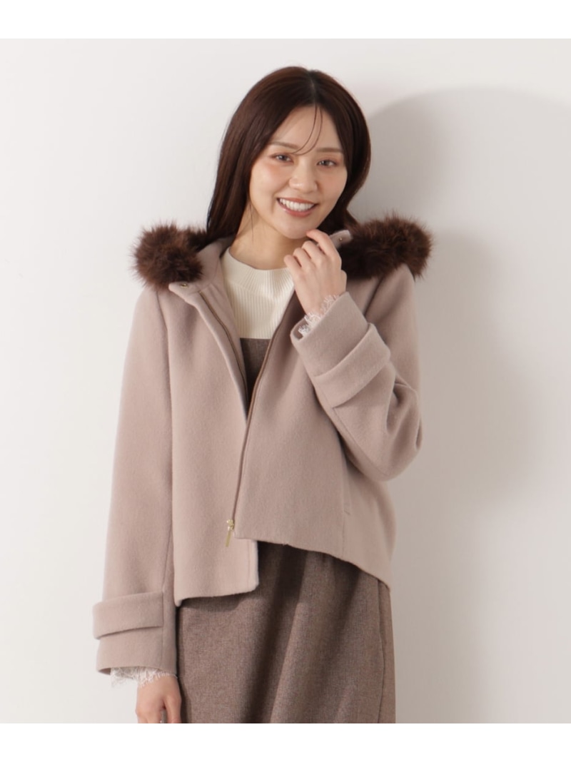 楽天市場】【SALE／30%OFF】フェイクファー取外しコート/23AW