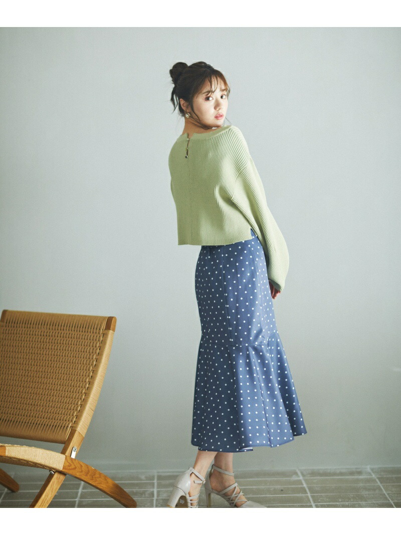 2Wayショート丈ニット WEB限定カラー:ライトカーキ PROPORTION BODY DRESSING プロポーションボディドレッシング トップス  ニット イエロー ホワイト カーキ[Rakuten Fashion] トップス | lunatici.it