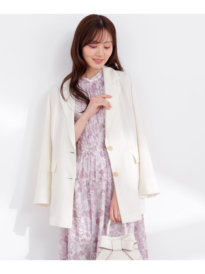 ライトサマーテーラードジャケット 26SS PROPORTION BODY DRESSING プロポーションボディドレッシング ジャケット・アウター テーラードジャケット・ブレザー ベージュ ホワイト【送料無料】[ Fashion]