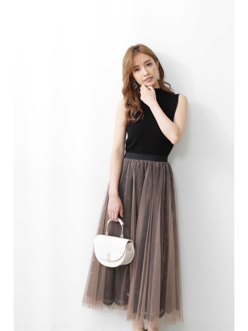 楽天市場 Sale 50 Off Edit Cologne チュールレーススカート Proportion Body Dressing プロポーションボディドレッシング スカート スカートその他 ブラウン グレー ピンク Rba E 送料無料 Rakuten Fashion Proportion Body Dressing