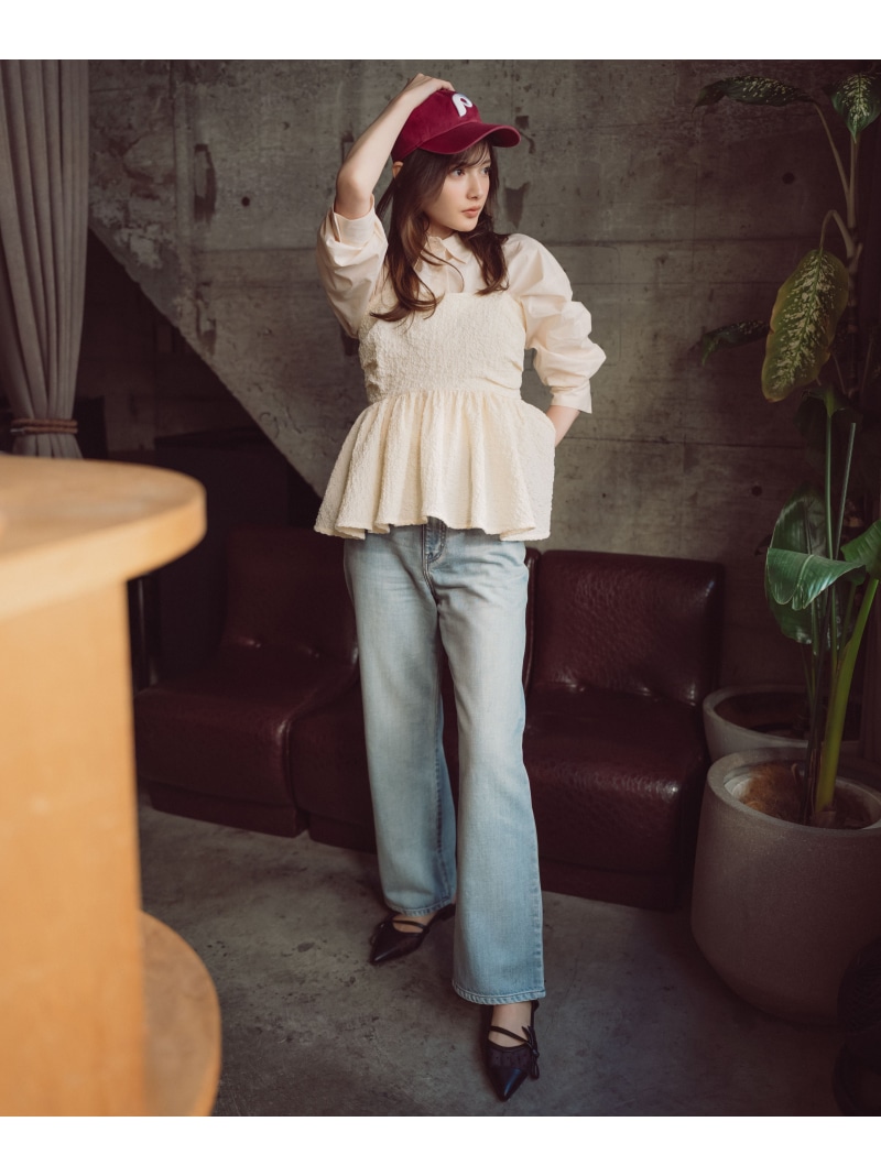＜a/mie＞テンセルストレートデニムパンツ 26SS PROPORTION BODY DRESSING プロポーションボディドレッシング パンツ その他のパンツ ブルー【送料無料】[ Fashion]