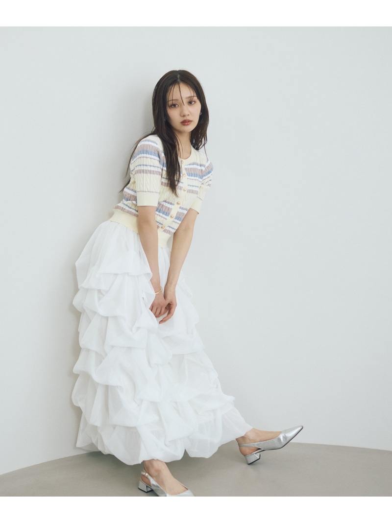 ＜山内ともなさんコラボ＞タックバルーンスカート PROPORTION BODY DRESSING プロポーションボディドレッシング スカート その他のスカート ベージュ【先行予約】*【送料無料】[ Fashion]