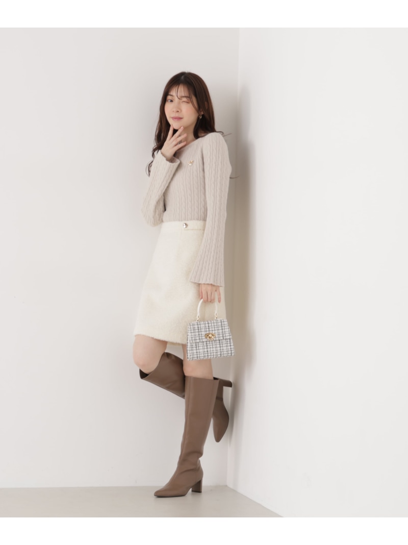 PROPORTION BODY DRESSING ラッフルディティールスカート 加藤栞さん着用】ラッフルディテールスカート | PROPORTION BODY