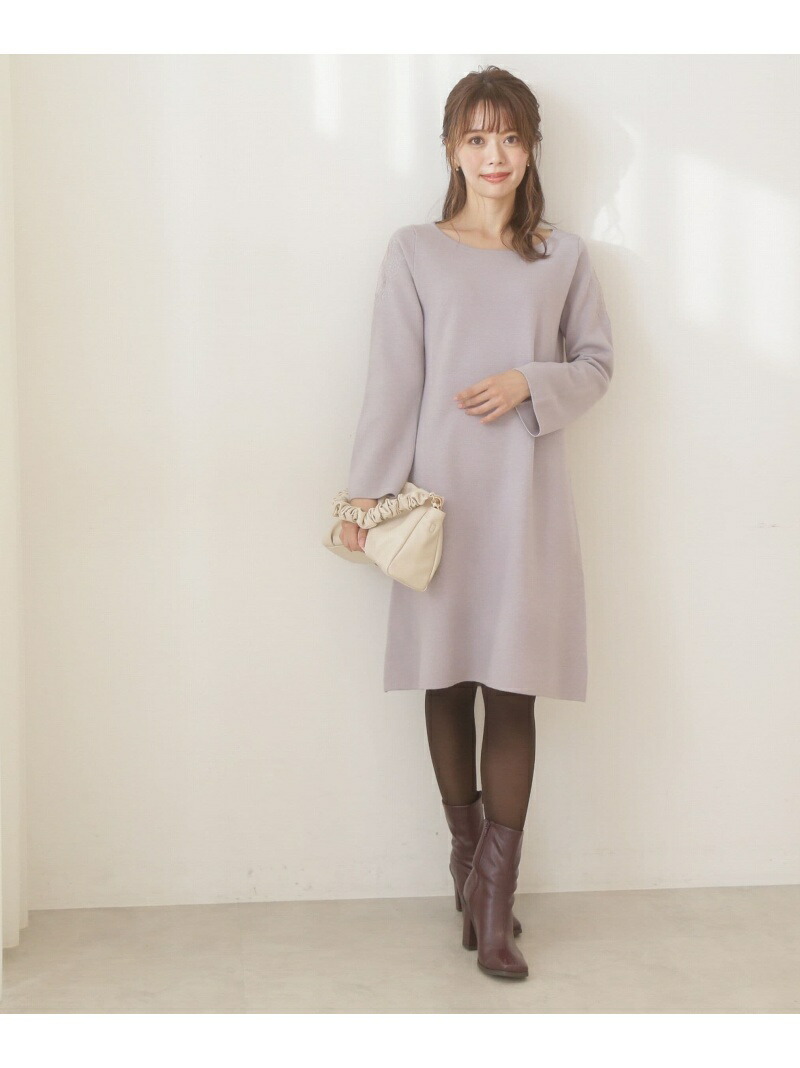ショルダーレースニットサックドレス Proportion Body Dressing プロポーションボディドレッシング ワンピース ワンピースその他 誘導取っておく 送料無料 Rakuten Fashion Musiciantuts Com