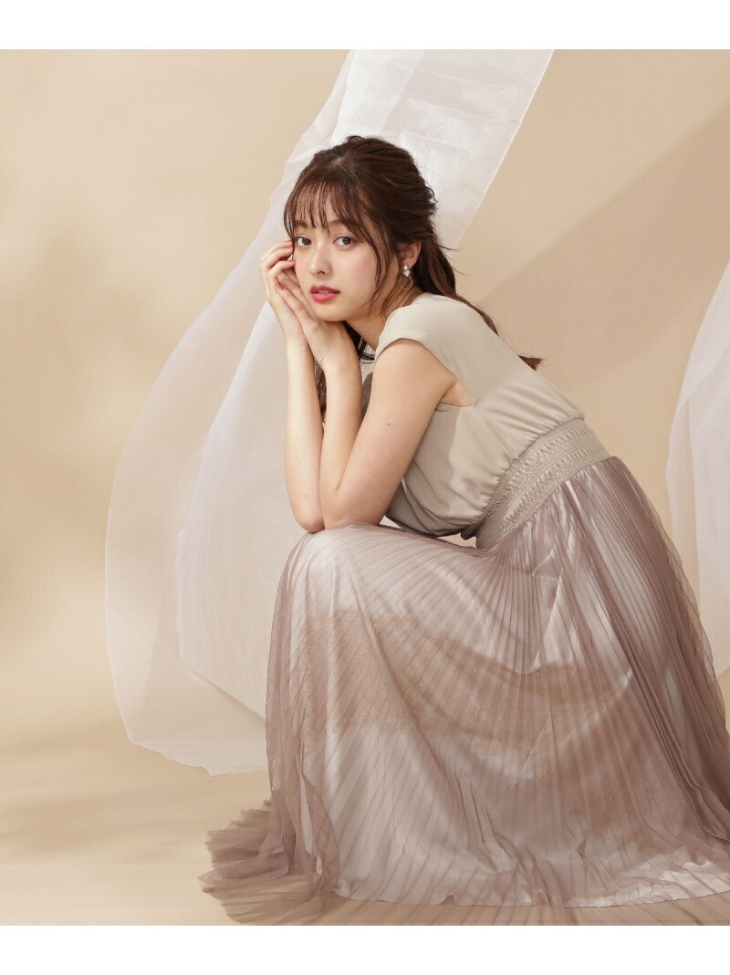 正規店仕入れ Body ワンピース Dressing プロポーションボディドレッシング Fashion レディースファッション Lou Proportion ワンピース レディース Lou ワンピース Dressing Proportion Fee プリーツチュールドレス Body プロポーションボディドレッシング