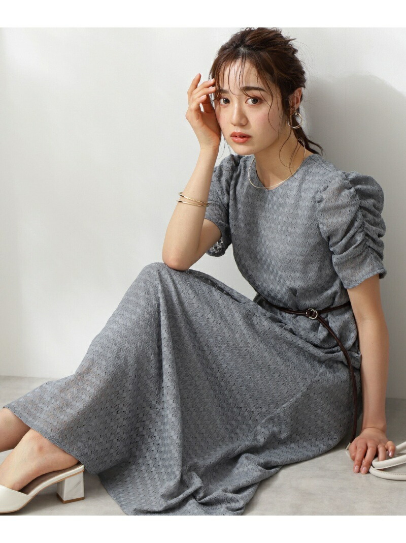 予約販売品 美人百花 5月号掲載 Edit Cologne ウエストベルト付ジ Proportion Body Dressing プロポーションボディドレッシング ワンピース ワンピースその他 ブルー ブラック グレー Rakuten Fashion Proportion Body Dressing メール便送料無料対応可