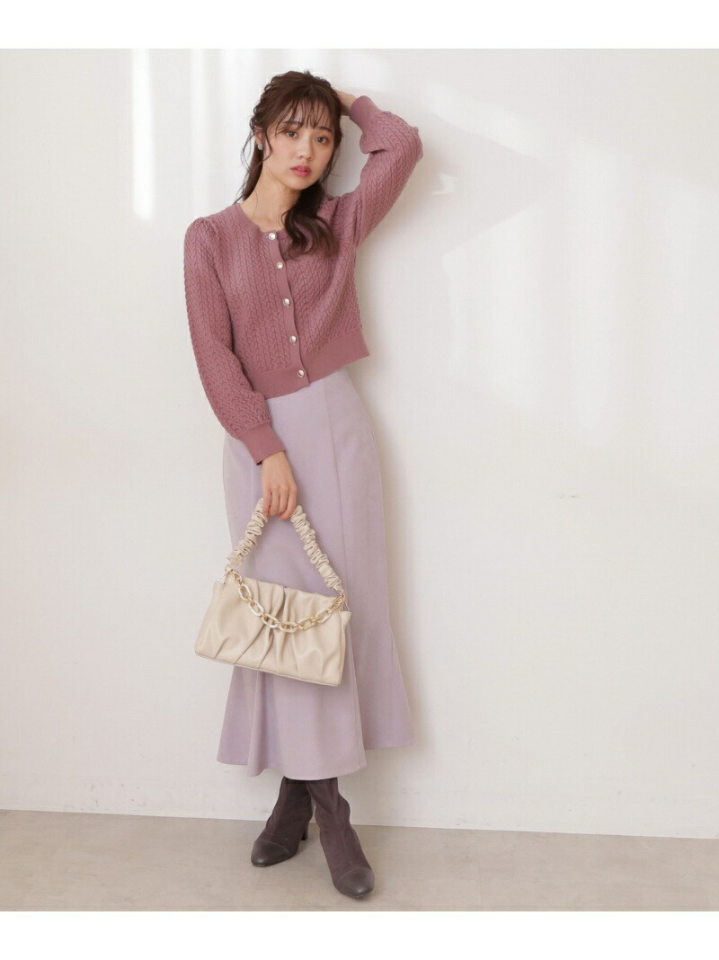 ケーブルカーデニットセット Proportion Body Dressing プロポーションボディドレッシング ワンピース ワンピースその他 ホワイト ピンク 先行予約 送料無料 Rakuten Fashion Sermus Es