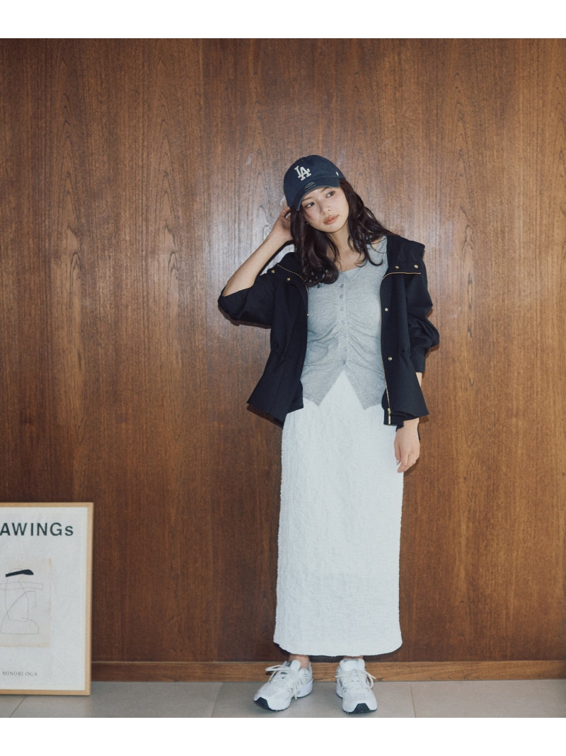 ジャガードナロースカート 26SS PROPORTION BODY DRESSING プロポーションボディドレッシング スカート その他のスカート ホワイト ブラック【送料無料】[ Fashion]