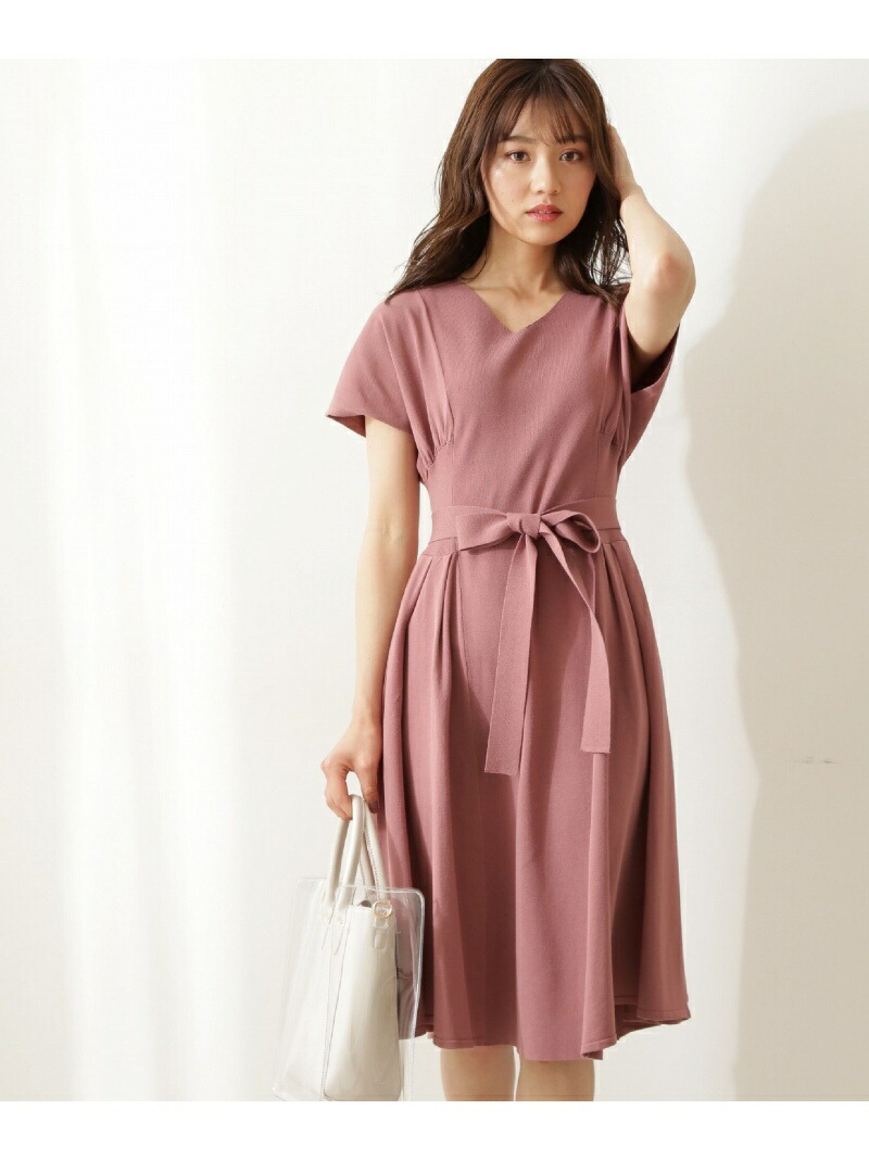 楽天市場 Sale 10 Off 美人百花 6月号掲載 ウエストタックフレアニットワン Proportion Body Dressing プロポーションボディドレッシング ワンピース ワンピースその他 ベージュ グリーン Rba E 送料無料 Rakuten Fashion Proportion Body Dressing