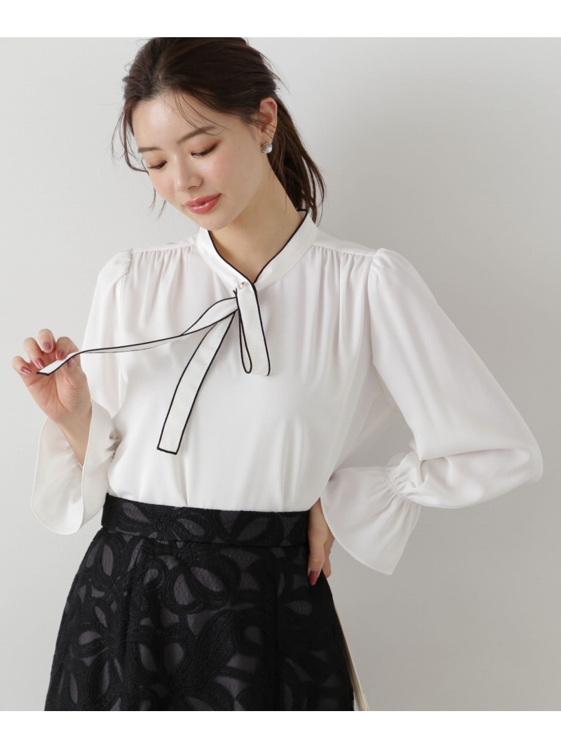 ボウタイリボンブラウス　プロポーションボディ プロポーションボディドレッシング PROPORTION BODY DRESSING