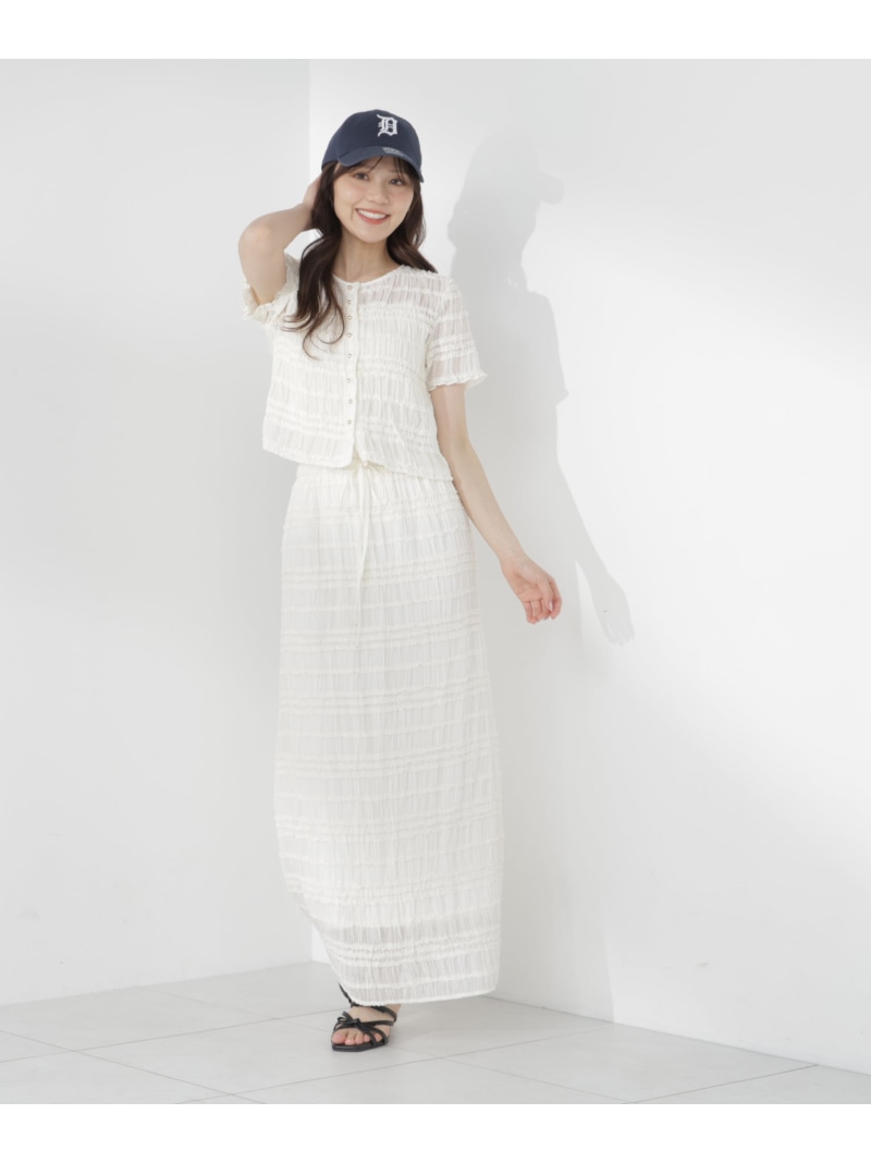 ＜a/mie＞フリルシャーリングスカート PROPORTION BODY DRESSING プロポーションボディドレッシング スコート 余分の物のスコート ベージュ 黒いこと【此れから取って置く】*【貨物輸送無料】[ Fashion]