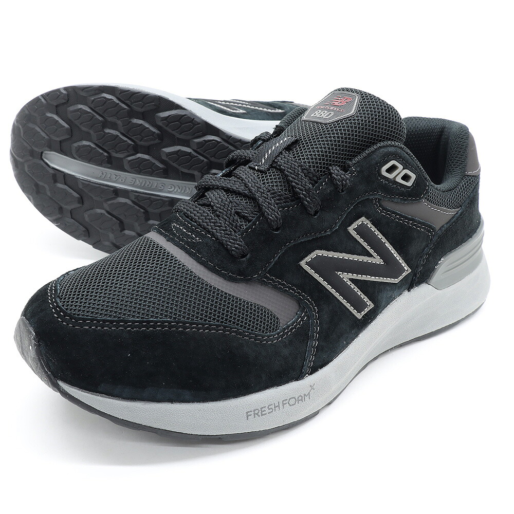 newbalance ニューバランス MW880 BB7 ブラック 衝撃吸収 クッション 幅広 メンズ ウォーキング ローカット スニーカー 靴幅：4E MW880BB7 膝痛 男性用 通勤 仕事 旅行 立ち仕事 シューズ ランニング ジョギング new balance プレゼント ギフト 父の日 フレッシュフォーム