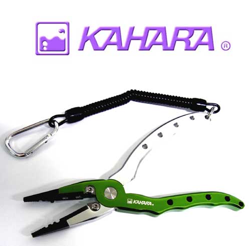 カハラジャパン KAHARA JAPAN 6.5インチ アルミプライヤーストレートタイプ＆マルチベルトホルダー ライトグリーン／シルバー 【メール便NG】