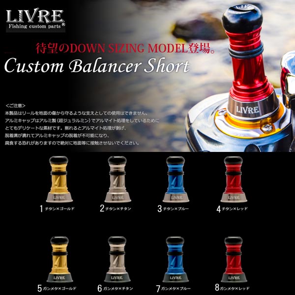 LIVRE カスタムノブ 3個セット LIVRE カスタムノブ 3個セット リブレ ハンドルノブのおすすめ