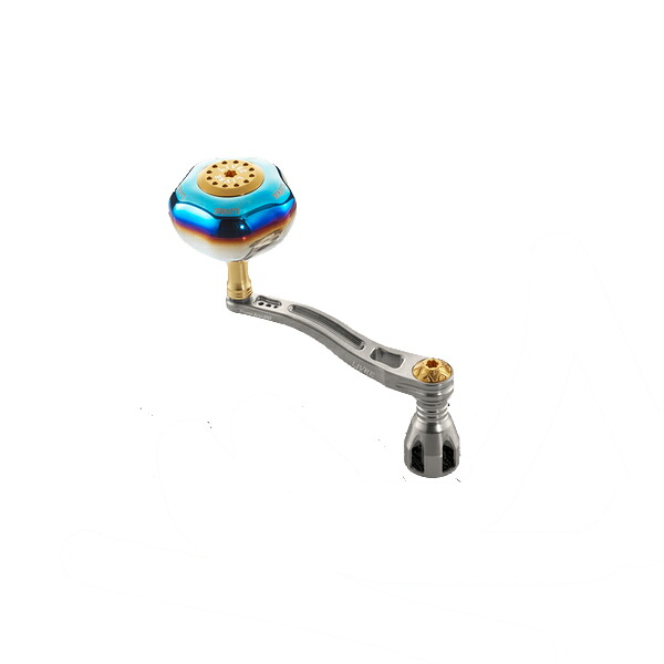 リブレ ハンドル パワーアーム88 シマノ 左巻き用 18000~20000サイズ 88mm 100.5g #チタン&ゴールド 【送料無料】【お取り寄せ対応商品】