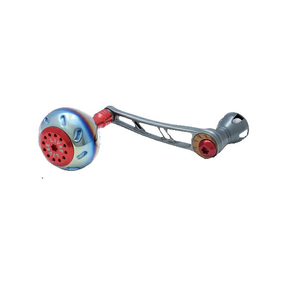 リブレ カスタムハンドルノブ パワー 70-75 シマノ 4000番-6000番用 右巻き PW77-SR46 76.4g #ガンメタレッド 【送料無料】【お取り寄せ商品】