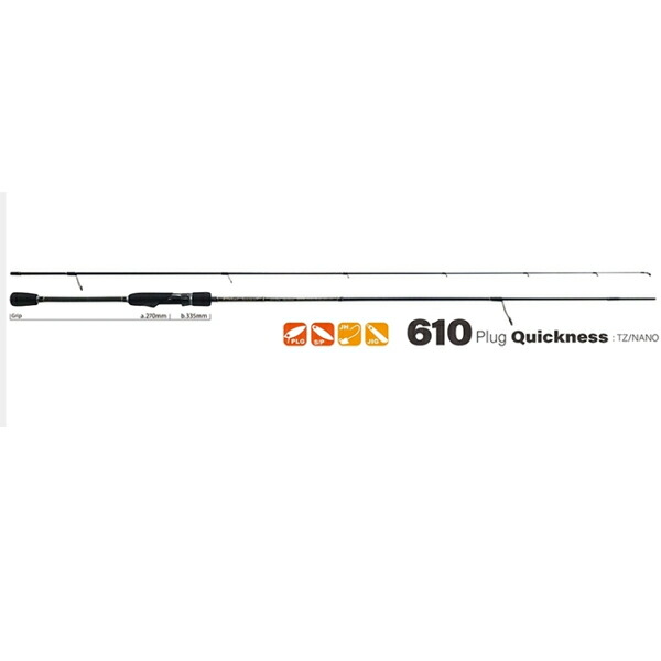 ヤマガブランクス ブルーカレント 610プラグ クイックネスTZ/NANO 6.10ft ルアー1.5～6g PE0.1～0.4号【大型商品】【お取り寄せ対応商品】【ライトソルトロッド】｜プロショップケイズ店