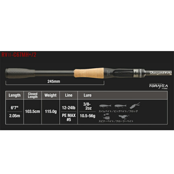 楽天市場】ジャッカル リボルテージ 2ピースモデル RV2-C73H/2【大型