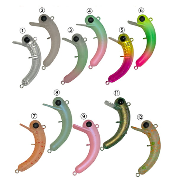 楽天市場】1089工房 ボトムニョロ ボトムにょろ 37 2.3g シンキング