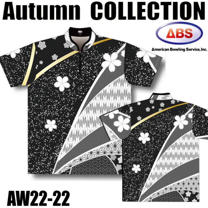 楽天市場】ABS ボウリングウェア AW22-25 ブルー ネーム無し