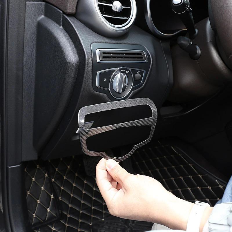 ベンツ Gクラス　W463A W464 G500 G63 G350D カーボン製 ヘッドライトスイッチカバー　1枚セット