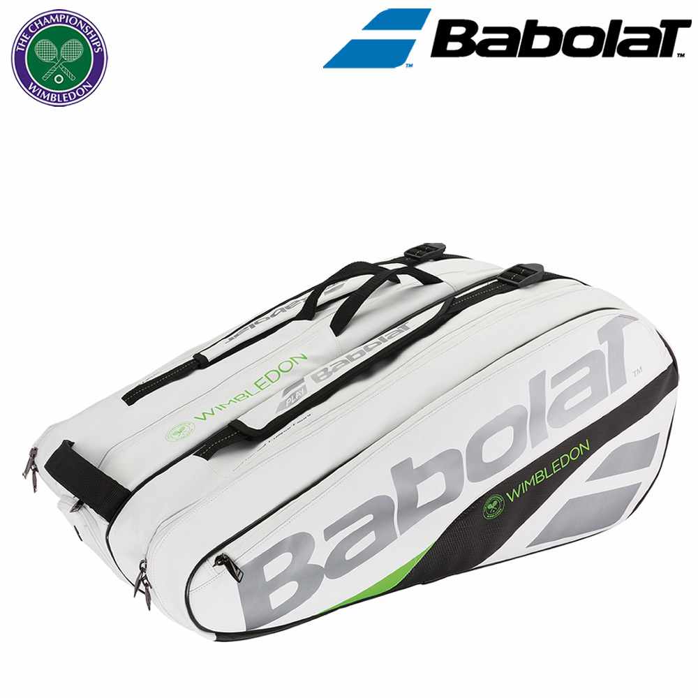 バボラ Babolat Tennis Bag Case Racket Holder X 12 Pure Wimbledon Packable Rackets Bb751167