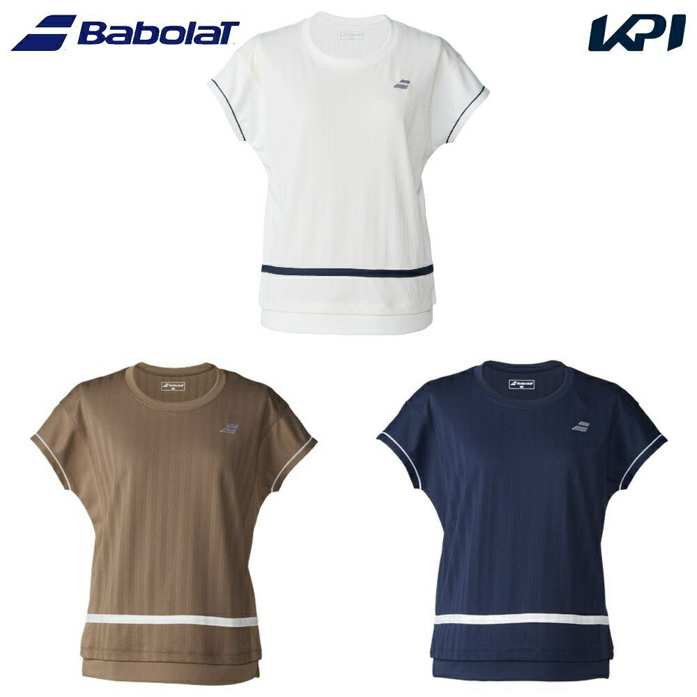 バボラ Babolat 庭球お召しもの レディース PLAY SHORT SLEEVE SHIRT LOOSE FIT  ショートスリーブシャツ ルーズフィット 取り組みプルオーバー BWG6327 2026SS