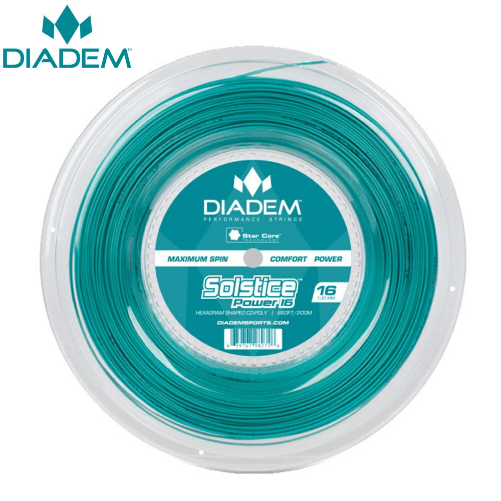 74%OFF!】 ダイアデム DIADEM テニスガット ストリング Solstice Power