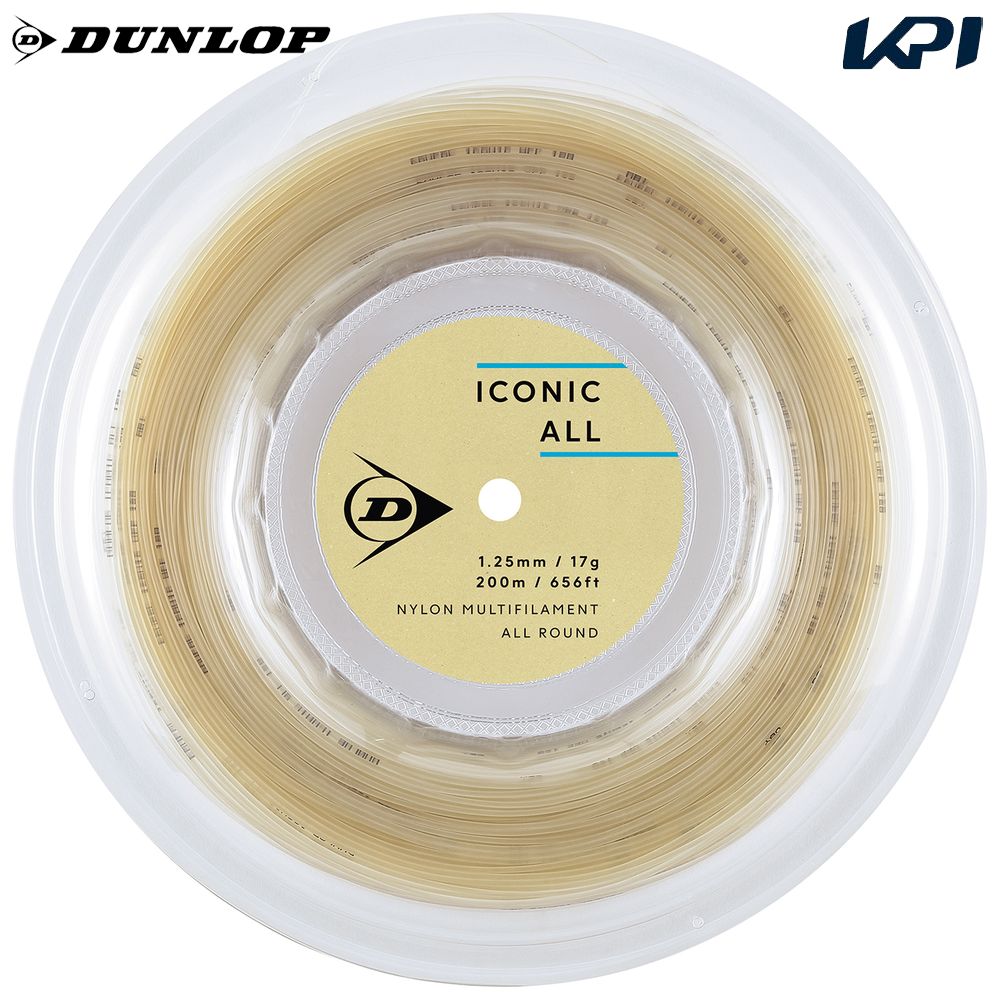 ダンロップ DUNLOP テニスガット・ストリング ICONIC ALL アイコニック・オール 200mロール ロールタイプ DSTA32001｜pro sports