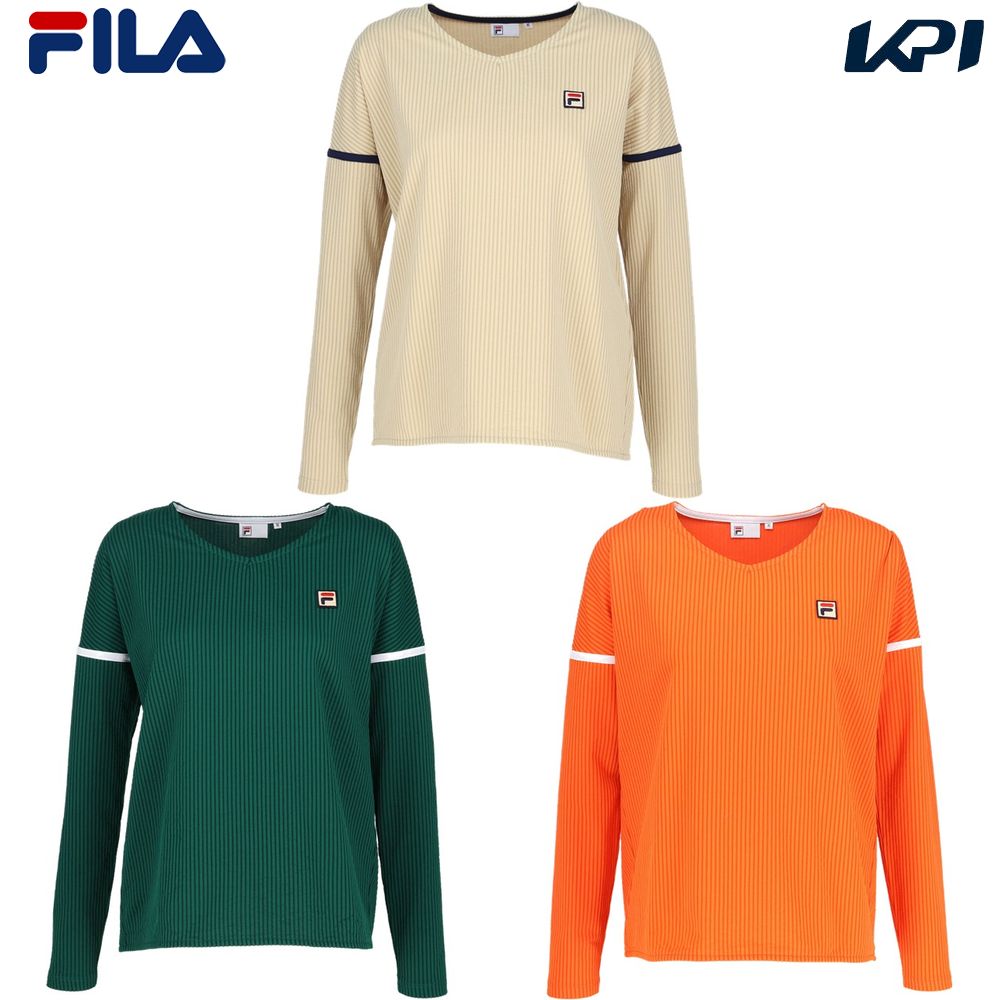 フィラ FILA 庭球お召しもの レディース   ロングスリーブシャツ CZ6SGW003 2026SS 2月上旬発売予定を組む※取っておく