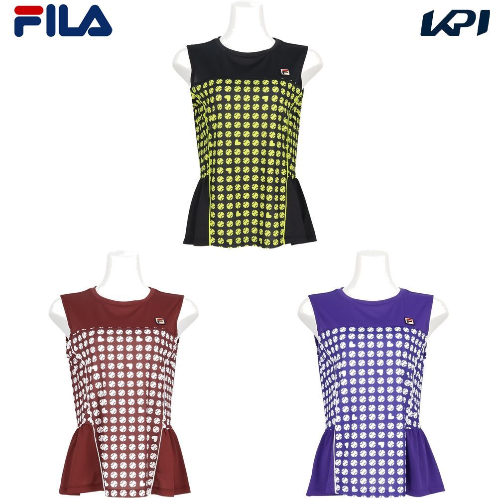 フィラ FILA 庭球お召しもの レディース   ノースリーブゲームシャツ CZ6SGW054 2026SS